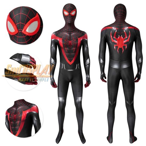 Spider-man Miles Morales PS5 Cosplay Costume Top Level