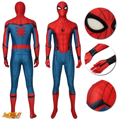 Spider-man Peter Paker Classic Suits Spider-man Far From Home Cosplay Suits