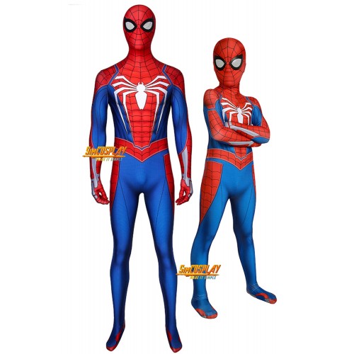 Spider-man PS4 Advanced Suit Cosplay Costumes Halloween Adult and Kids Cosplay Pack