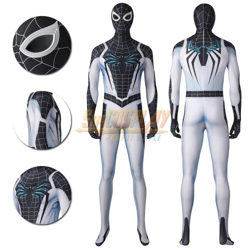 Spiderman Negative Suit Cosplay Costume PS5 Edition