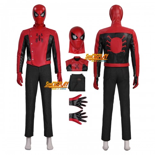 Spiderman The Last Stand Leather Red Suit Spiderman Cosplay Costume