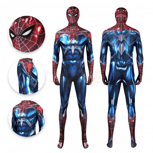 Spiderman The Resilient Suit Spider-man Printed Cosplay Costume