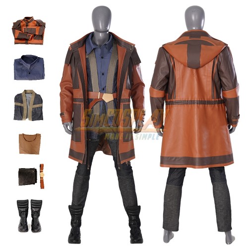 Star Wars Andor Cosplay Costumes Leather Jacket Complete Cosplay Set