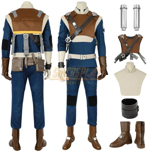 Star Wars Cal Cosplay Costume Jedi Fallen Order Cal Classic Suit Top Level