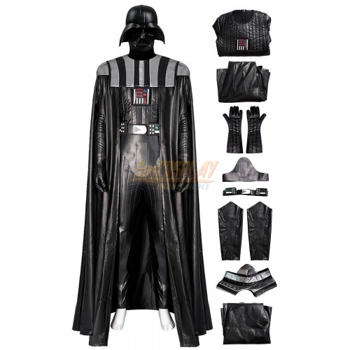 Star Wars Darth Vader Cosplay Costume Classic Black Suit With Cape