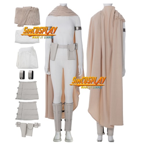 Star Wars Padmé Amidala Cosplay Costumes Padme White Outfit