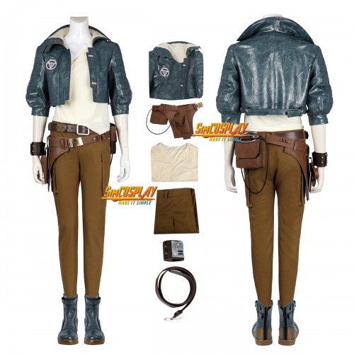 Starwars Outlaws Kay Vess Cosplay Costume Leather Jacket Suit