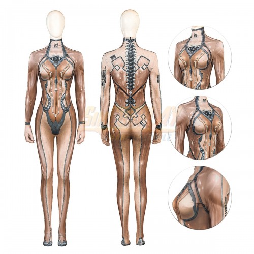 Stellar Blade EVE Skin Suit Cosplay Costume Printed Halloween Suit
