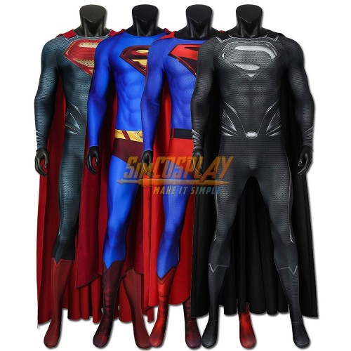 Halloween Clark Cosplay CostumeS Spandex SuperHero Cosplay Suit J210323SP