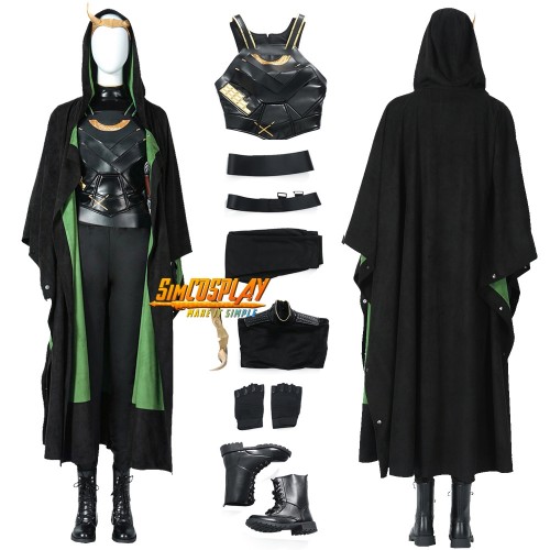 Sylvie Loki Cosplay Costume Variant of Loki Laufeyson Suit Top Level
