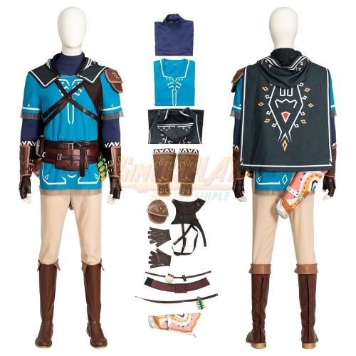 Tears of the Kingdom Link Cosplay Costumes Top Level