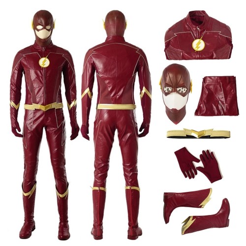 <<READY TO SHIP>> Size XL Season 4 Barry Allen Cosplay Costume Top Level