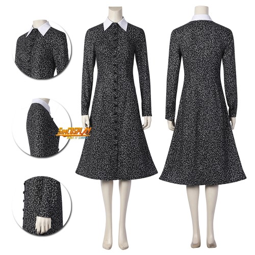 The Addams Family Wednesday Addams Cosplay Costumes V1