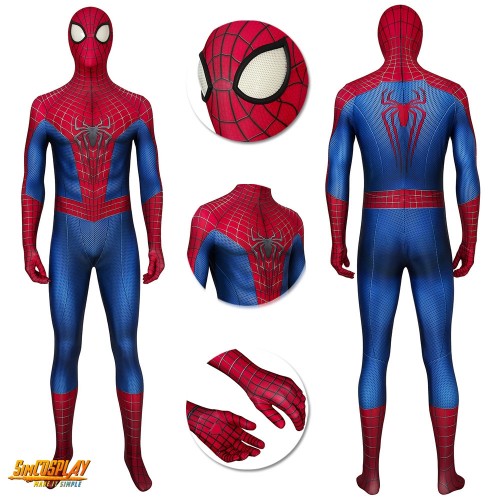 The Amazing Spider Suits Spider-Man Peter Paker Cosplay Costume