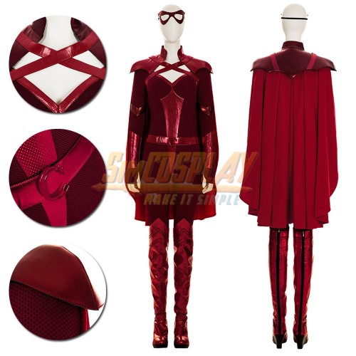 The Boys S3 Crimson Countess Cosplay Costumes Top Level