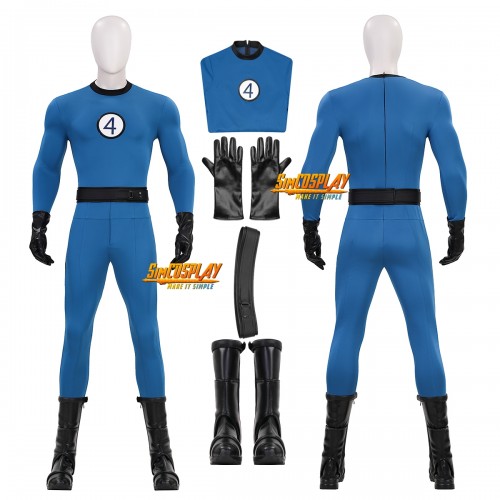 The Fantastic Four Mister Fantastic Classic Suit Black Logo Costume