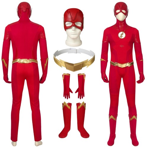 The Flash Cosplay Costumes Barry Allen Classic Red Suit Sac4341