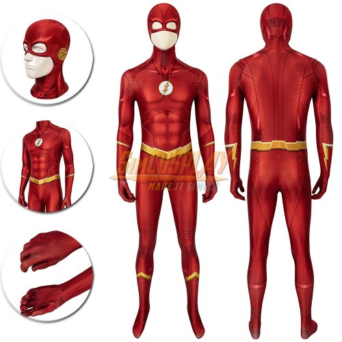 TF Season 5 Barry Allen Cosplay Suit HQ Printed Edition