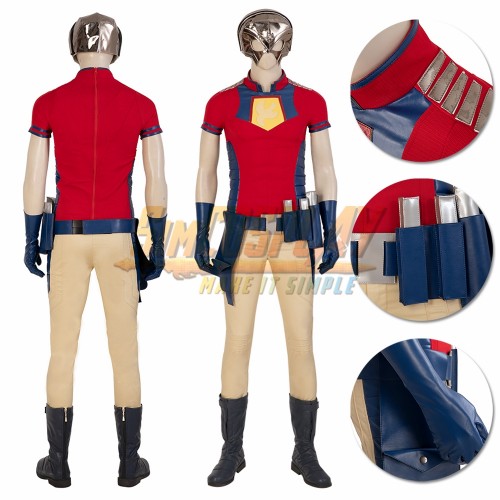 The Suicide Squad 2 Peacemaker Cosplay Costume Christopher Smith Top Level