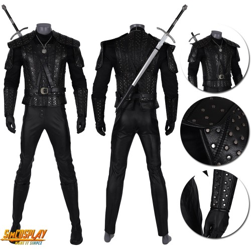 Witcher Geralt Cosplay Costumes Witcher TV Series Suit Top Level