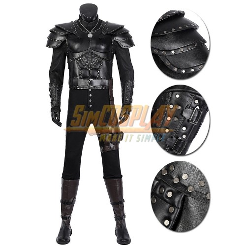 The Witcher S2 Geralt Cosplay Costumes Ver.2