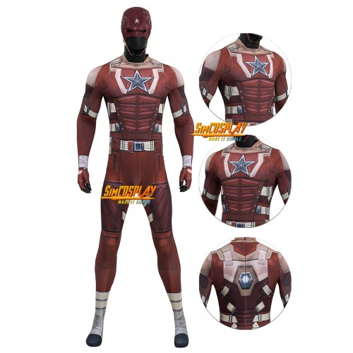 Thunderbolts Red Guardian Printed Suit Cosplay Costume