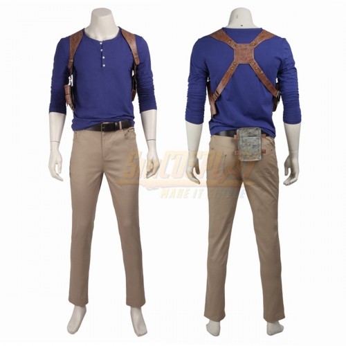 Uncharted Nathan Drak Cosplay Costume  A Thief's End Edition
