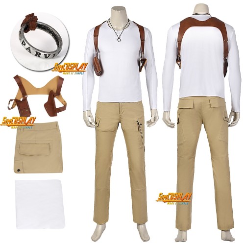 Uncharted Nathan Drake Cosplay Costumes The Movie Edition sac4782