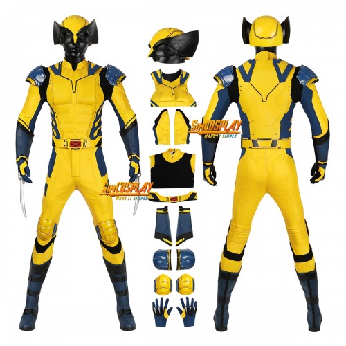 3D Battle Damage Paint Ver.2 Wolverine James Howlett Cosplay Costume