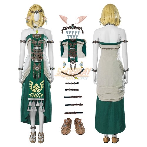 Zelda Zonai Dress Cosplay Costume Tears of The Kingdom Edition