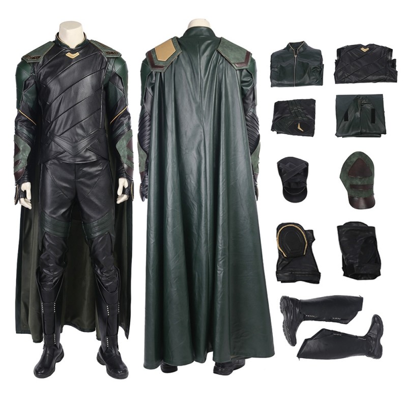 Loki Outfit Thor Ragnarok Cosplay Costume Top Level
