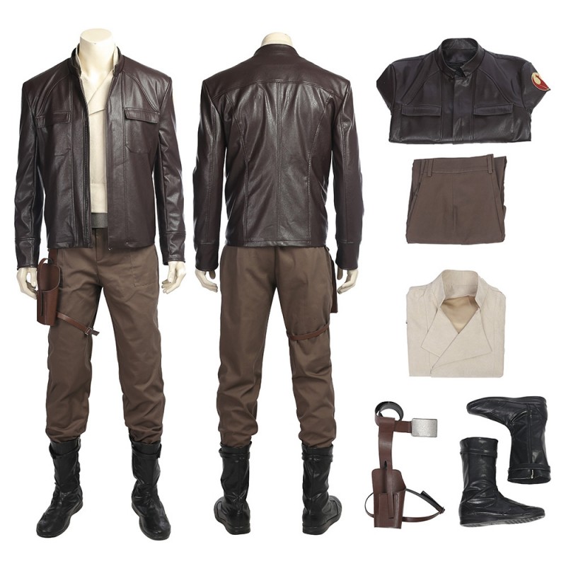 Star Wars The Last Jedi Poe Dameron Cosplay Costume Accessorie  Halloween Outfit 