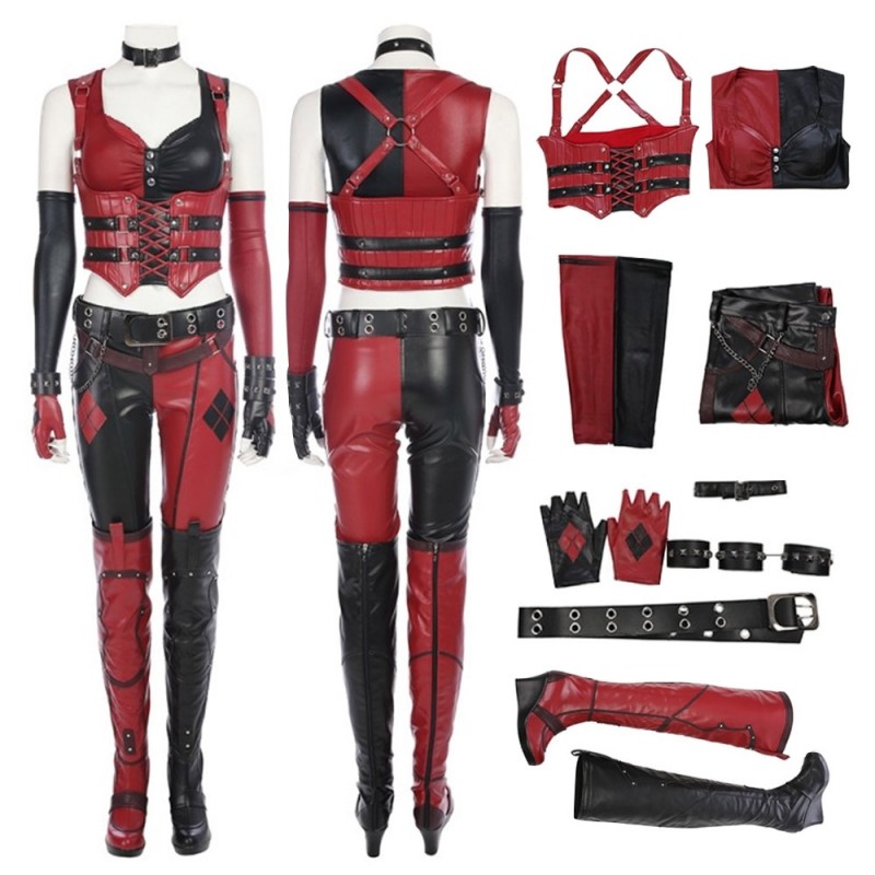 Arkham City Harley Cosplay Costume Top Level