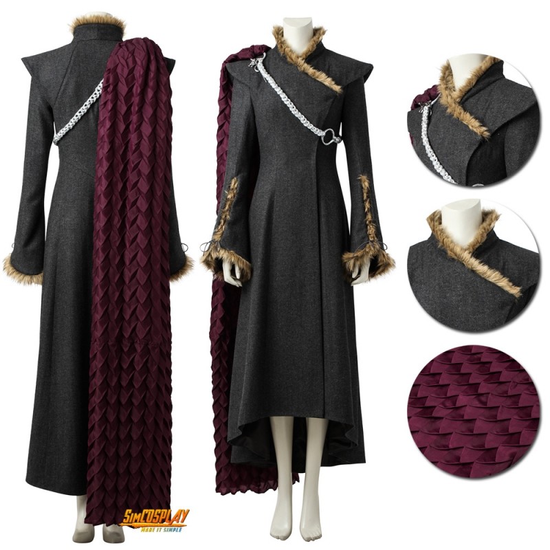 Verbonden uitrusting Trunk bibliotheek Daenerys Targaryen Cosplay Costume Female Halloween Cosplay Plush Deluxe  Edition