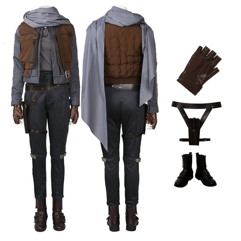 DFYM Rogue One A Star Wars Story Jyn Erso Cosplay Costume Full Set Free Shipping
