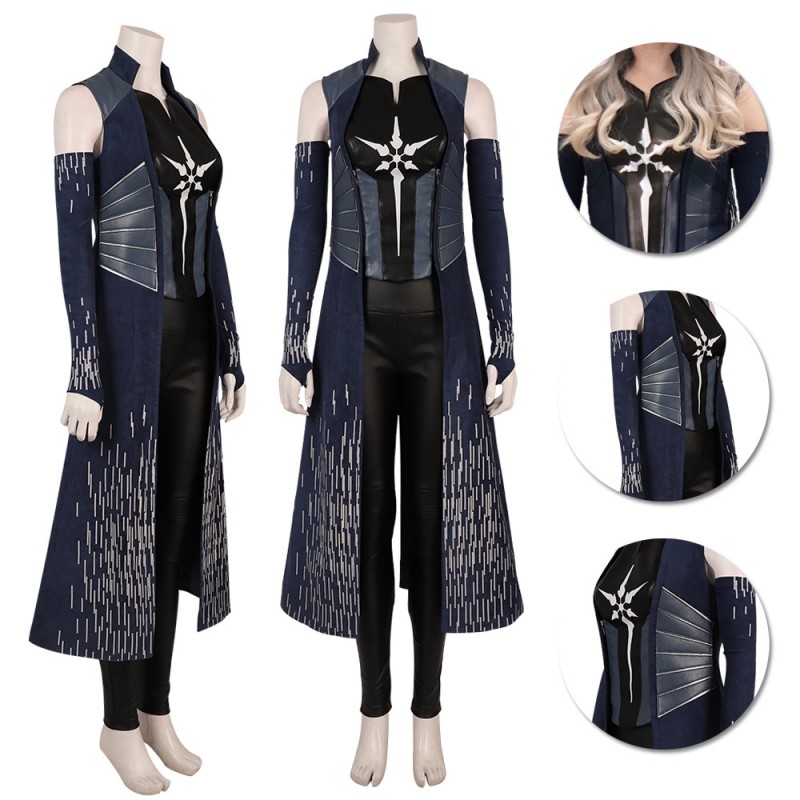 Killer Frost Caitlin Snow Cosplay Costume TF S6 Deep Blue Suit