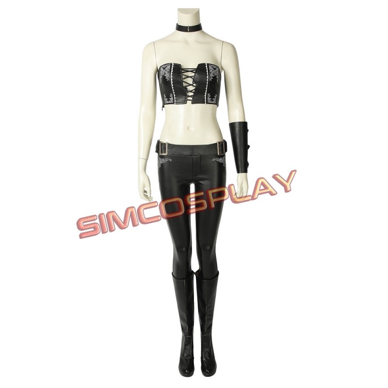 Devil May Cry 5 Trish Gloria Cosplay Costume Women Full Suit Outfit 