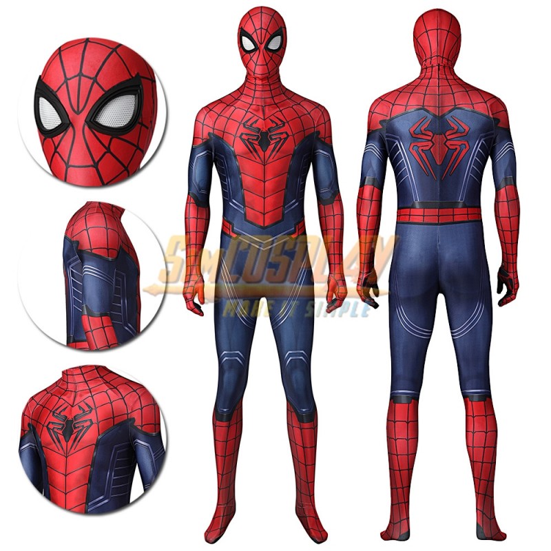 Spiderman Cosplay Suit Avengers Game Printed Edition
