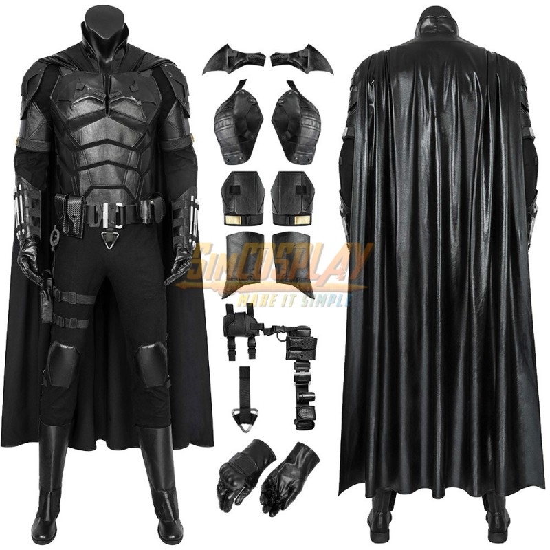 The Bruce Wayne 2022 Cosplay Costumes Leather Suit For Halloween