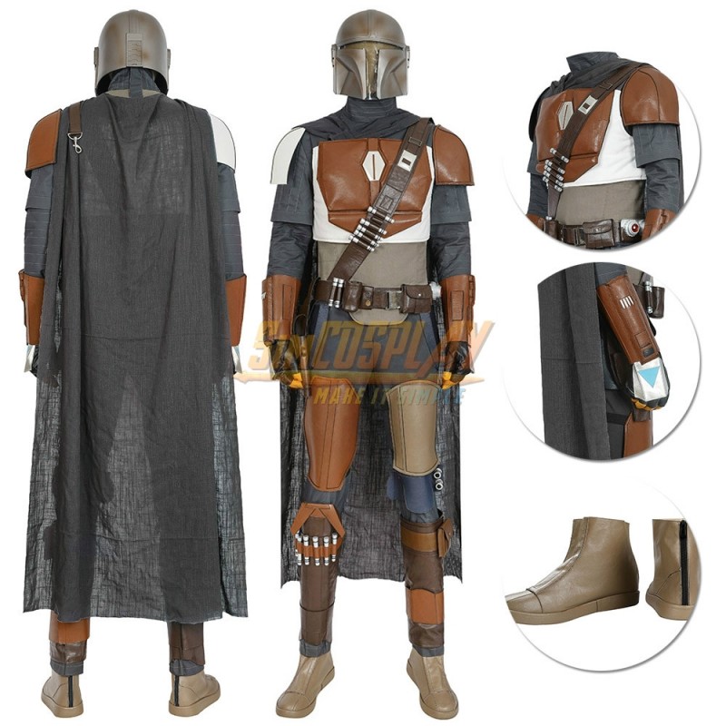 Star Wars The Mandalorian Cosplay Costume Halloween Outfit Uniform Suit Full Set 