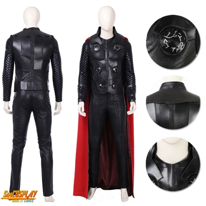 Avengers 4 Endgame Costume Thor Odinson Cosplay Vest Pants Men Props Halloween 