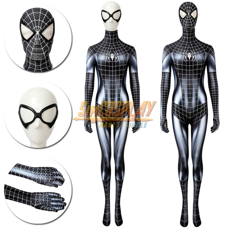 Reproduce rigidity Blot Venom Female Cosplay Suit Spider-man Venom Woman Cosplay Costume Spiderman  Girls Suit