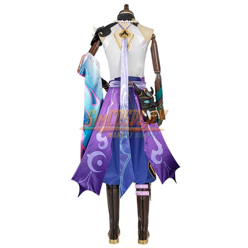 Genshin Impact Xiao Cosplay Costume Suit Top Level