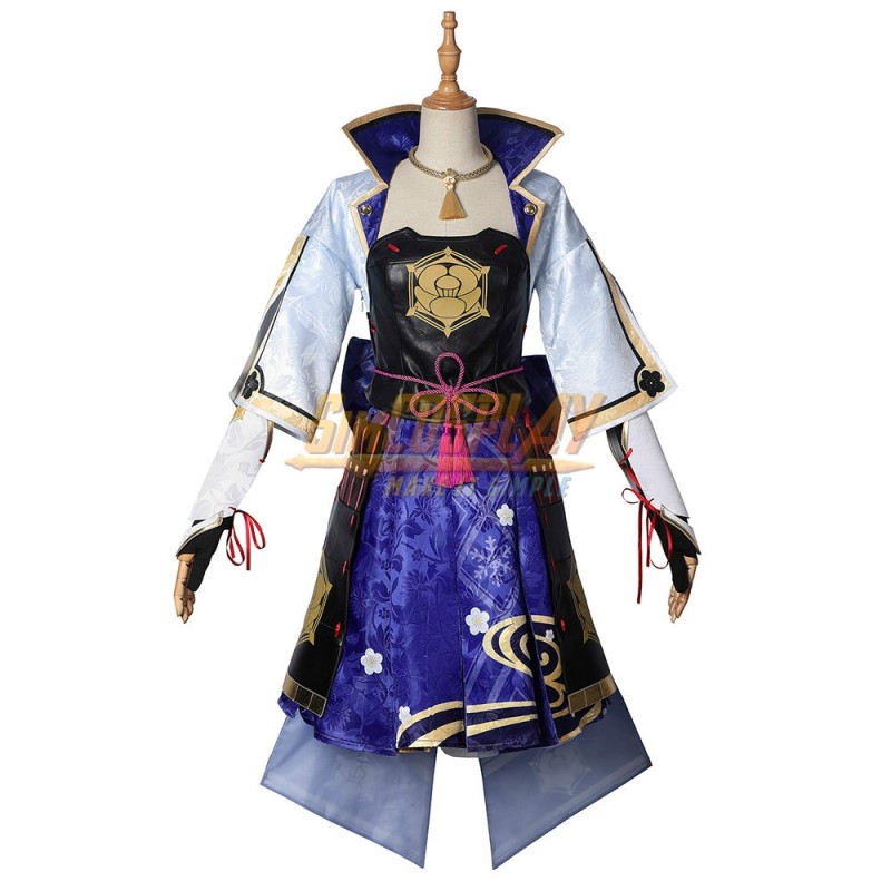 Genshin Impact Ayaka Dress Up Cosplay Costume Top Level