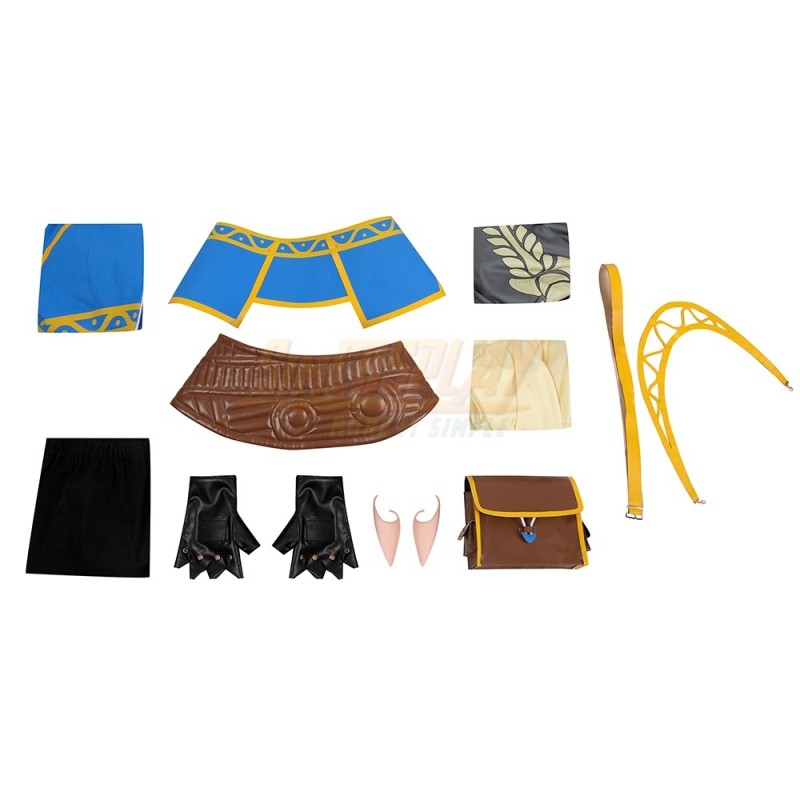 TOTK Princess Zelda Cosplay Costume With Boots and Wig V3