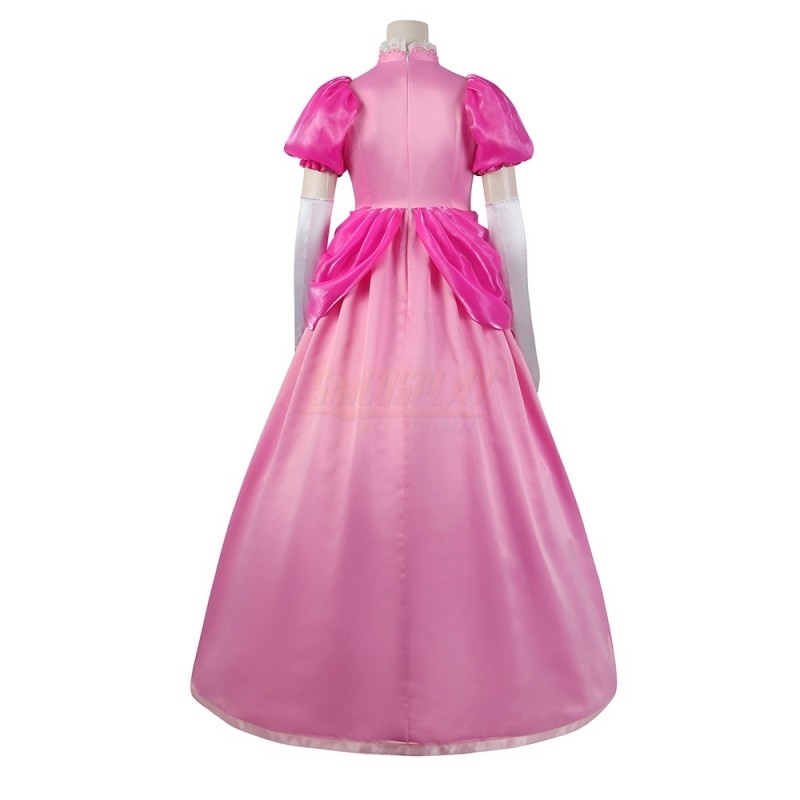 Princess Peach Costume Princess Peach Pink Dress For Cosplay