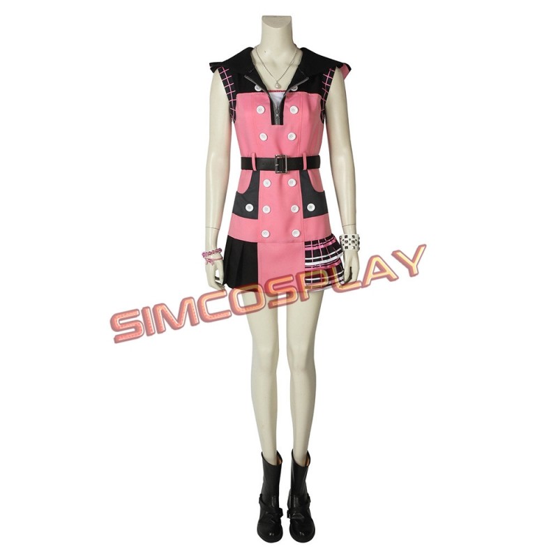 Kairi Cosplay Costume Pink Outfit Kingdom Hearts 3 Edition