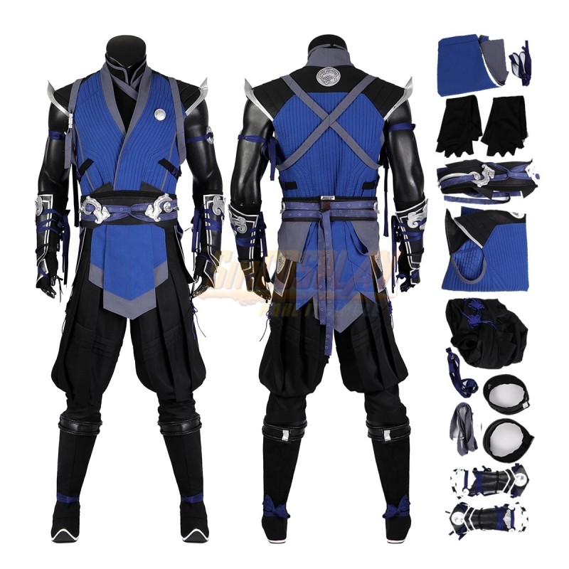 Sub-Zero Mortal Kombat 1 Cosplay Costume Sub-Zero Blue Cosplay Suit