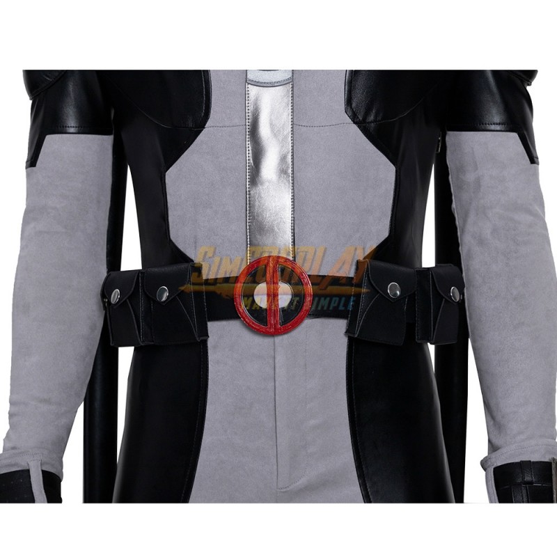 X-Force Deadpool Cosplay Costume White Deadpool Leather Cosplay Suit ...