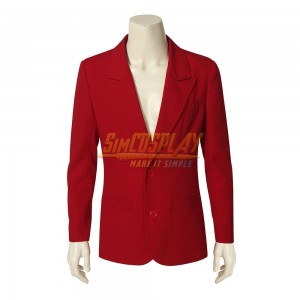 Details about   Movie Joker Origin Arthur Fleck Red Suit Outfit Halloween Cosplay Costume